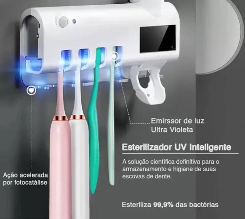 Soporte para Cepillos con Esterilizador UV