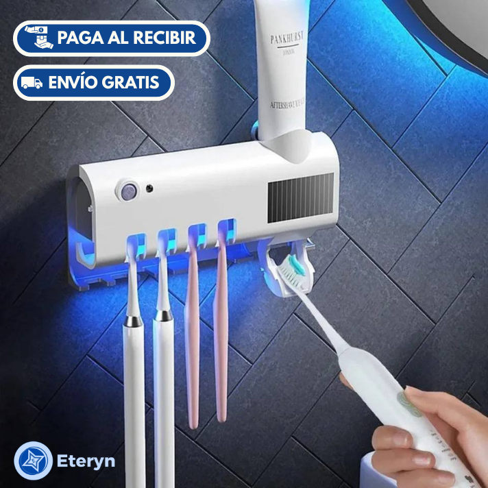 Soporte para Cepillos con Esterilizador UV