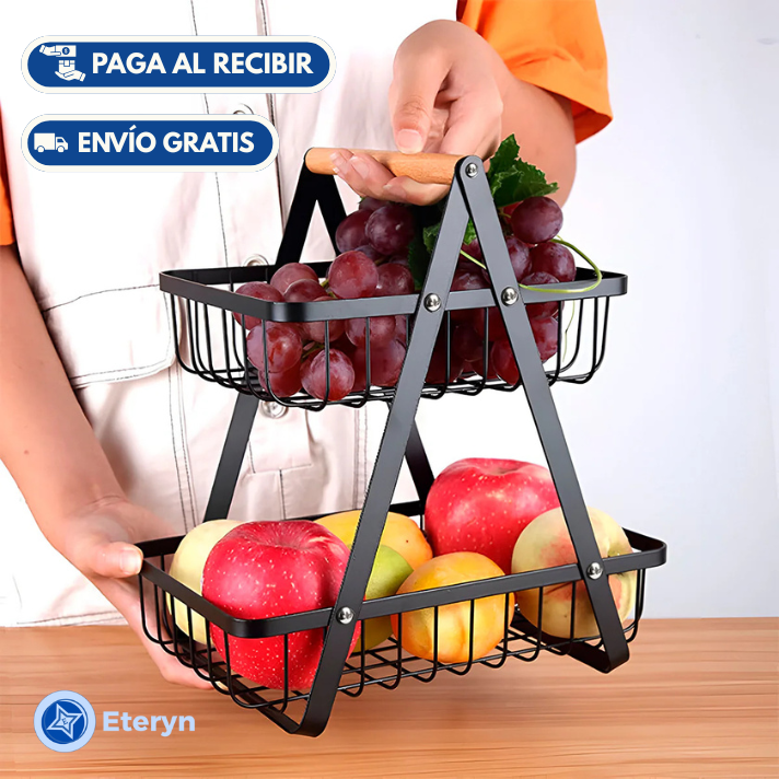 Cesta Organizadora de 2 Niveles