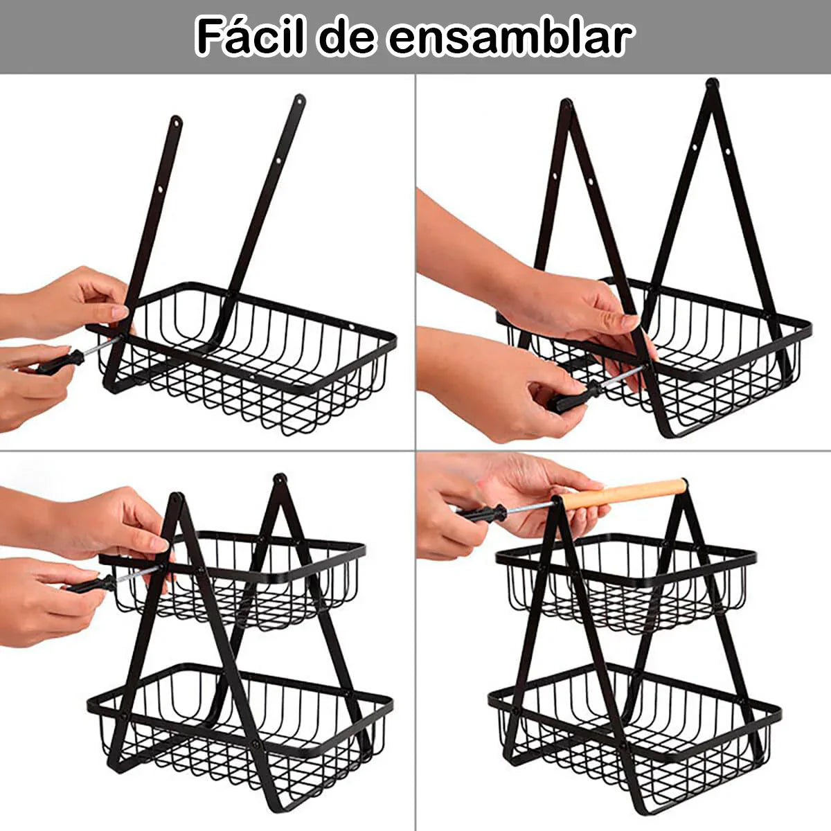 Cesta Organizadora de 2 Niveles