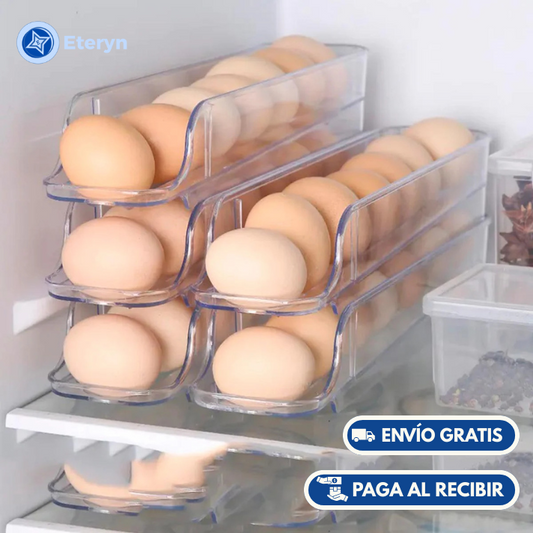 Organizador de Huevos Apilable x2